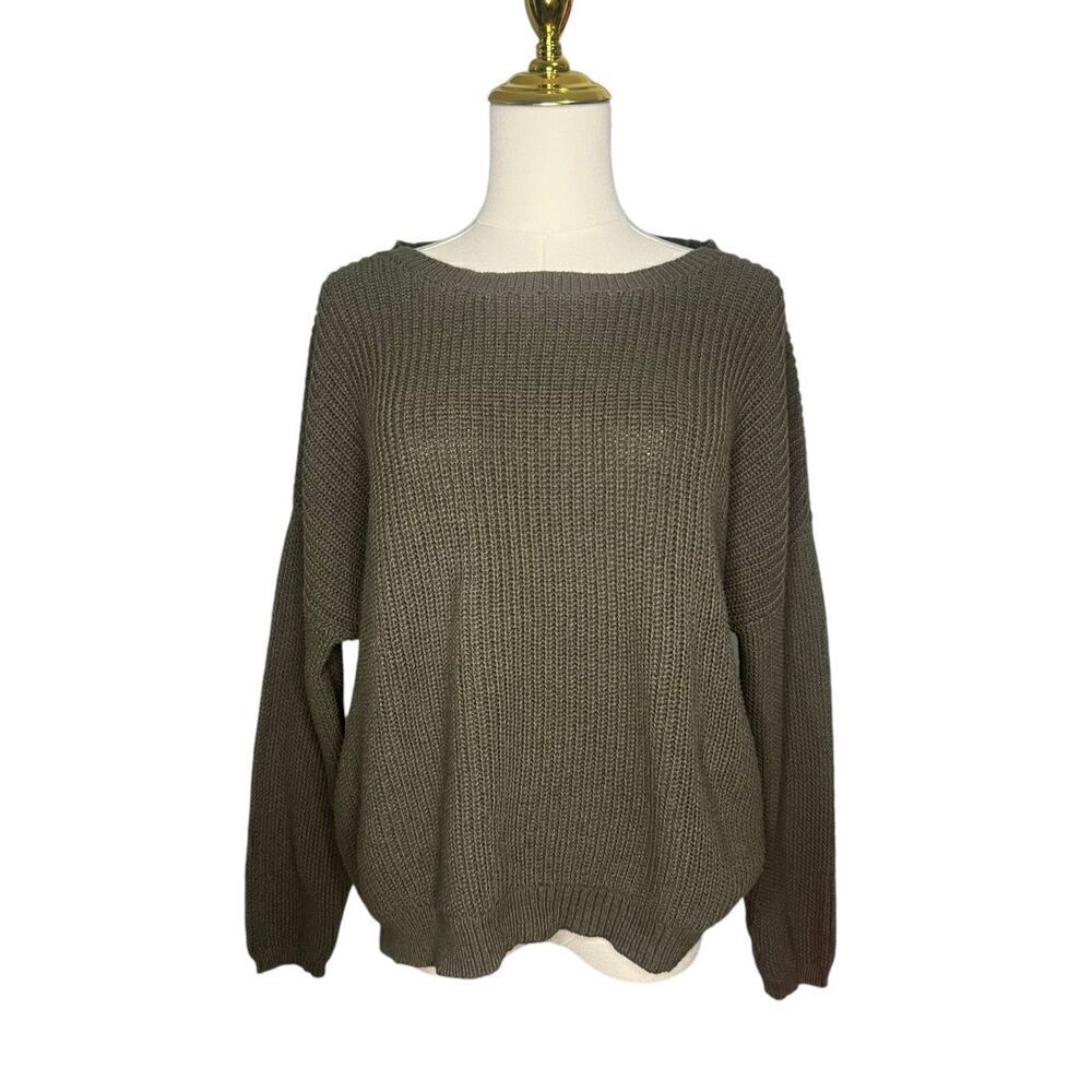 Pins & Needles Anthropologie Olive Green Knit Sweater Women’s Small